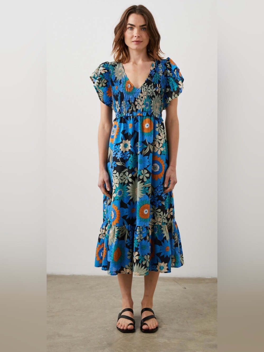 RAILS Clementine Dress in Azul Wildflower SOLD OUT Online Euro Summer Retro